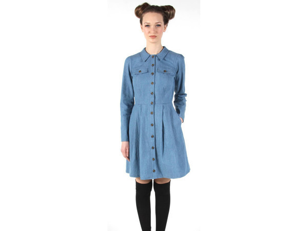 Birds of North America Hoatzin Dress (Faded) POP-UP SALE Birds of North America Hoatzin Dress (Faded) POP-UP SALE