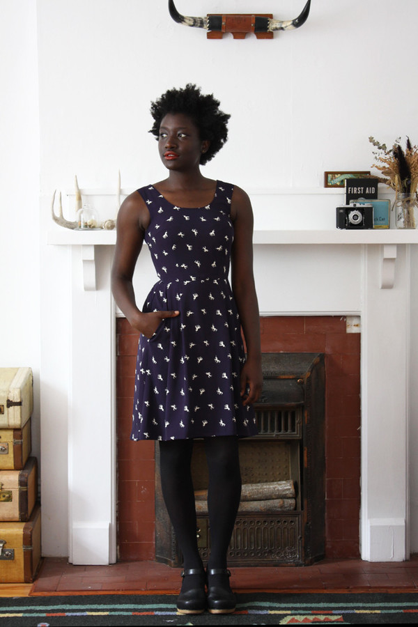 Birds of North America Huet Huet Dress (Unicorns) POP-UP SALE Birds of North America Huet Huet Dress (Unicorns) POP-UP SALE