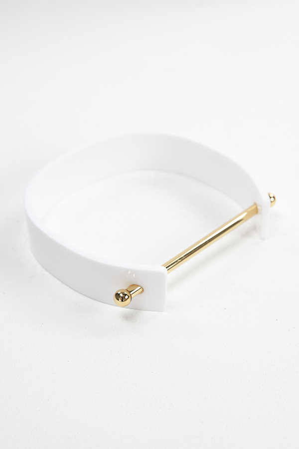 Aana Janakis Collar - White and Gold Aana Janakis Collar - White and Gold