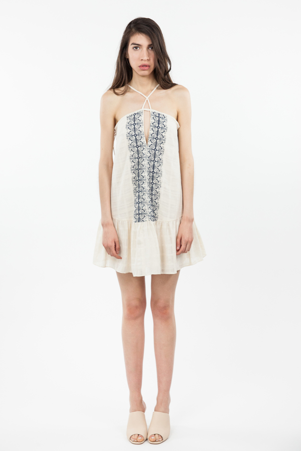 Bec & Bridge Boheme Midi Dress - Cream/Ink Bec & Bridge Boheme Midi Dress - Cream/Ink