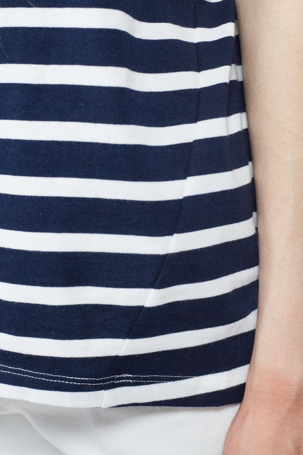 Kowtow Building Block Scoop Tee - Navy & White Kowtow Building Block Scoop Tee - Navy & White