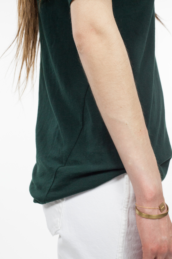 Kowtow Building Block V Tee - Bottle Green Kowtow Building Block V Tee - Bottle Green