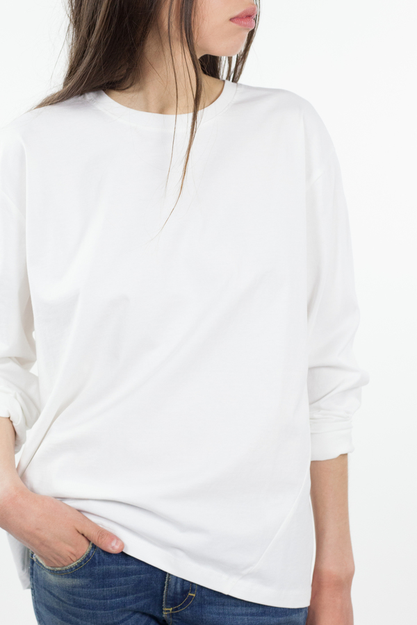 Kowtow Building Block Boyfriend Top - White Kowtow Building Block Boyfriend Top - White