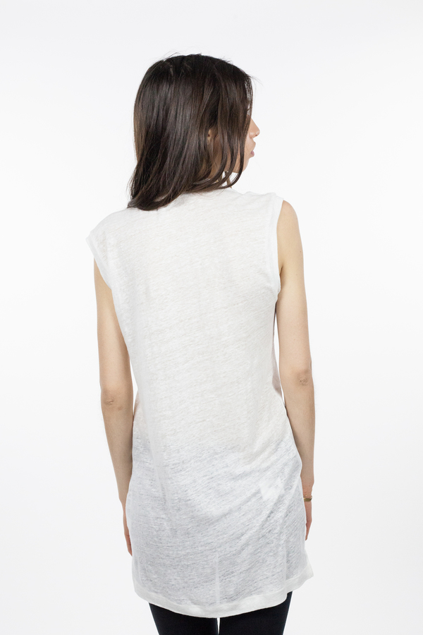 Emerson Fry Sleeveless Crew Neck - White Emerson Fry Sleeveless Crew Neck - White