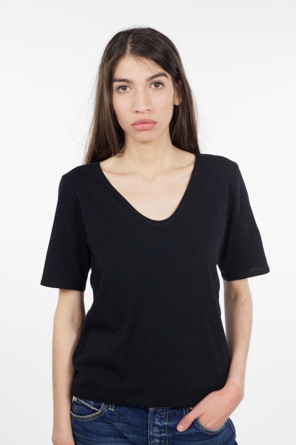 Kowtow Building Block V Tee - Black Kowtow Building Block V Tee - Black