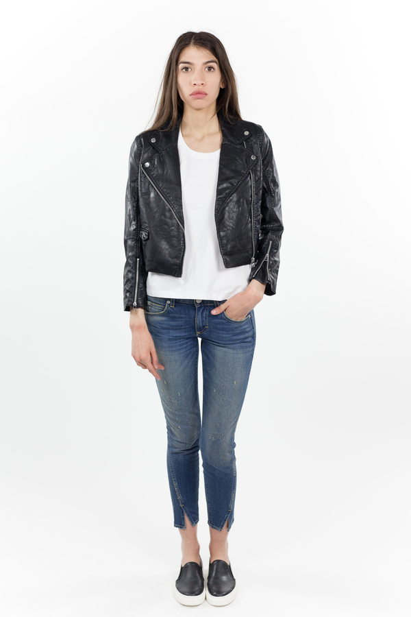 Cheap Monday Visit Leather Jacket - Black Cheap Monday Visit Leather Jacket - Black