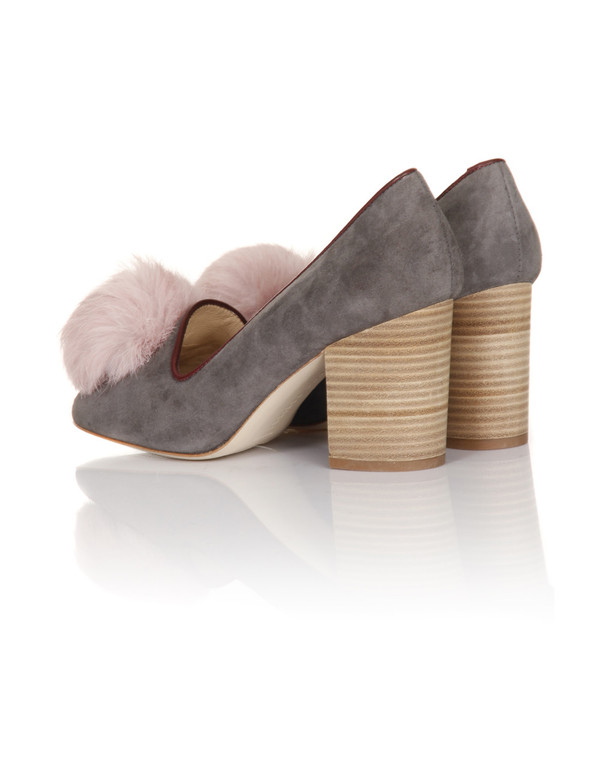 Minna Parikka - Alice Grey & Pink Suede Pump Minna Parikka - Alice Grey & Pink Suede Pump