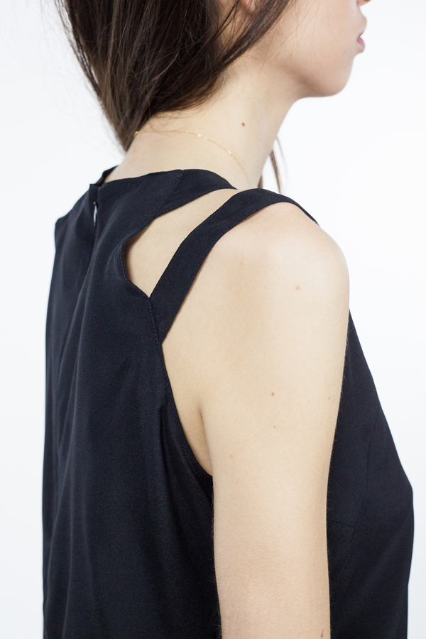 Emerson Fry Cut-Out Top - Black Emerson Fry Cut-Out Top - Black