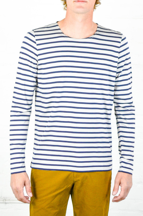 Apolis Striped Merino Wool Long Sleeve Shirt Apolis Striped Merino Wool Long Sleeve Shirt
