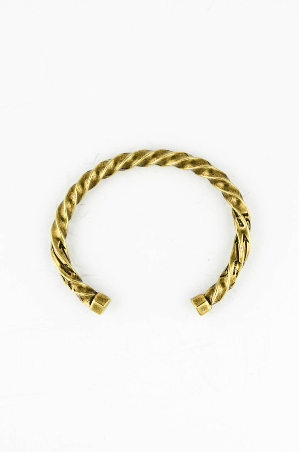 Men's Giles and Brother Brass Twisted Cuff Men's Giles and Brother Brass Twisted Cuff