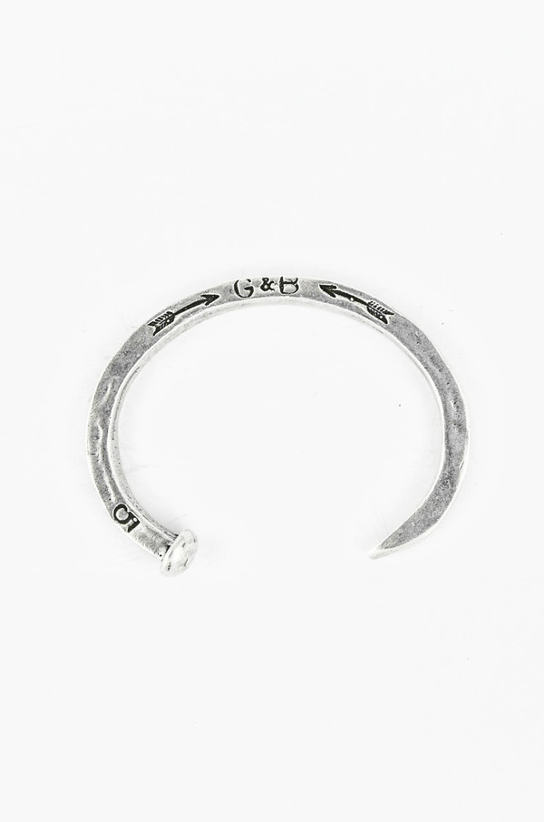 Men's Giles and Brother Silver Original Railroad Spike Cuff Men's Giles and Brother Silver Original Railroad Spike Cuff