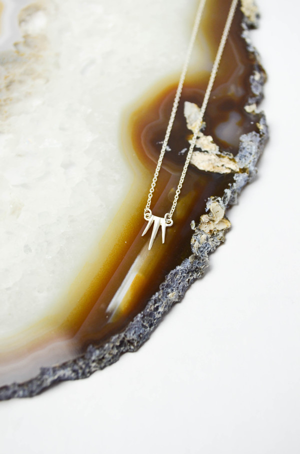 K/ller Silver Petite Single Burst Necklace K/ller Silver Petite Single Burst Necklace