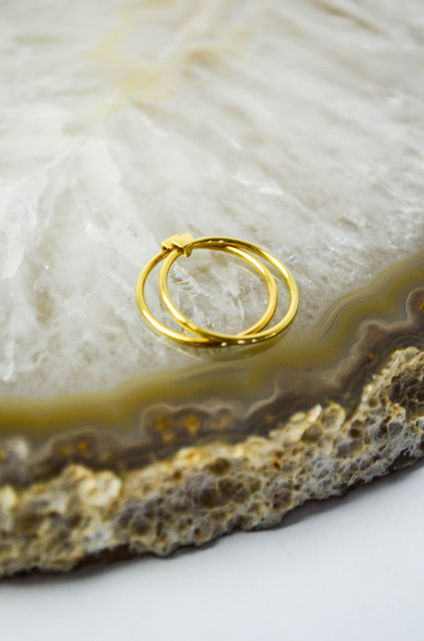 Maria Black Gold Double Ring Maria Black Gold Double Ring