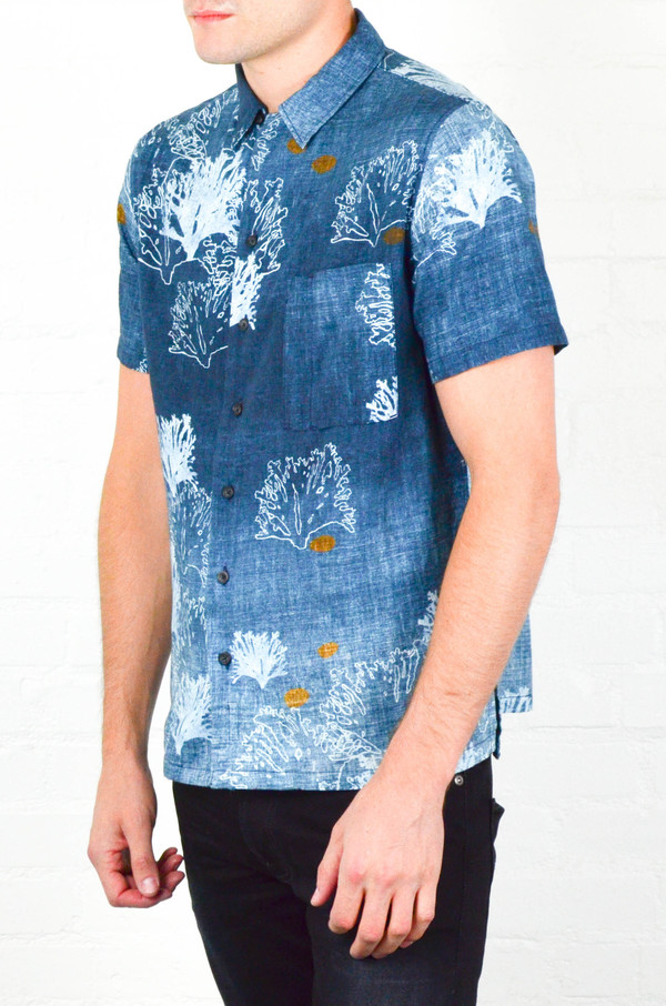 Men's Nudie Brandon Seaweed Shirt Men's Nudie Brandon Seaweed Shirt