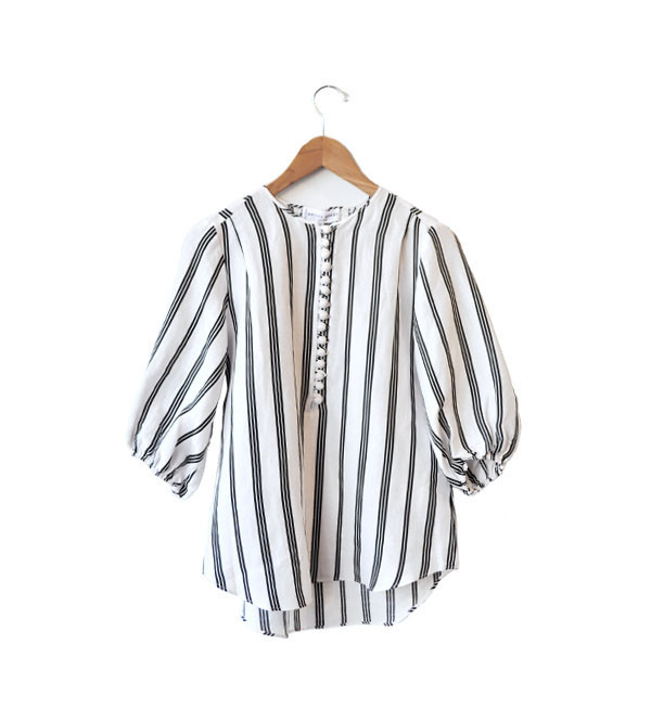 Apiece Apart Black Stripe Nueva Augustina Tunic Apiece Apart Black Stripe Nueva Augustina Tunic