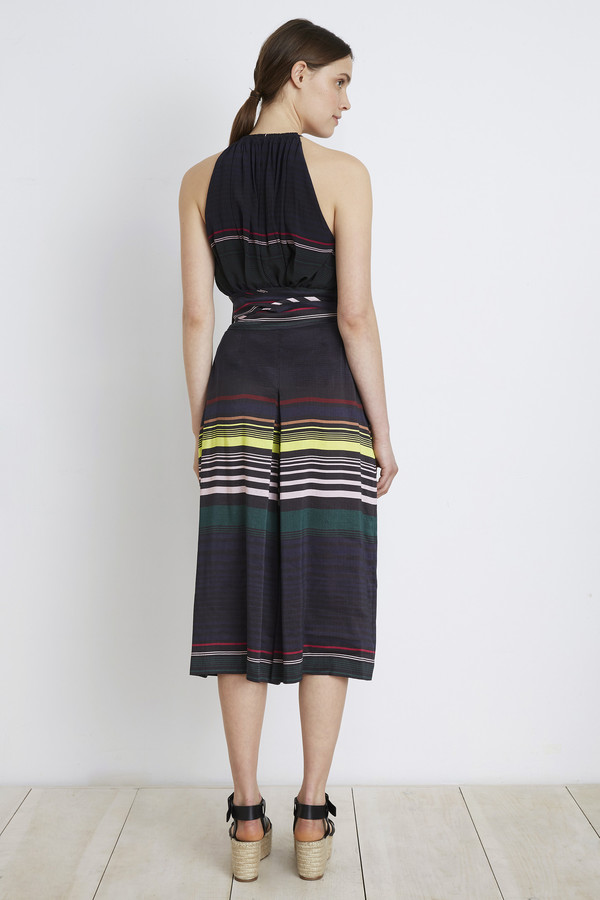 Apiece Apart Night Lights Stripe Baja Tie Waist Culotte Apiece Apart Night Lights Stripe Baja Tie Waist Culotte