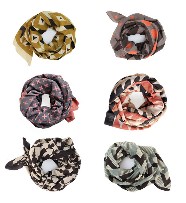 Block Shop Textiles Block Shop Black Finial Scarf Block Shop Textiles Block Shop Black Finial Scarf