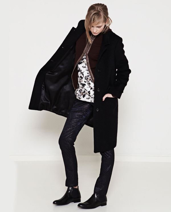 Naja Lauf - Black Mohair Malin Coat Naja Lauf - Black Mohair Malin Coat