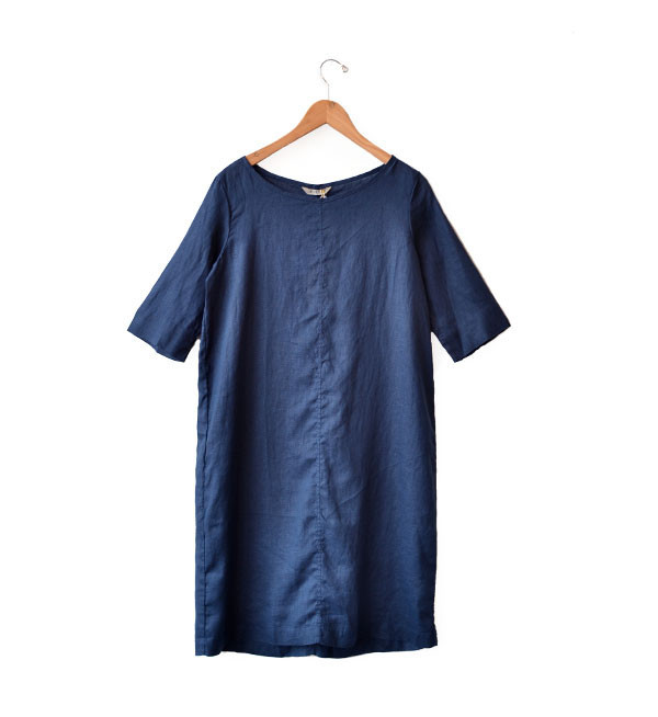 Fog Linen Blue Nuit Mayu Dress Fog Linen Blue Nuit Mayu Dress