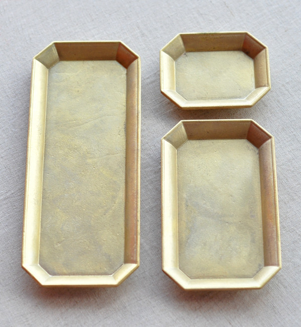 Futagami Medium Brass Stationary Tray Futagami Medium Brass Stationary Tray