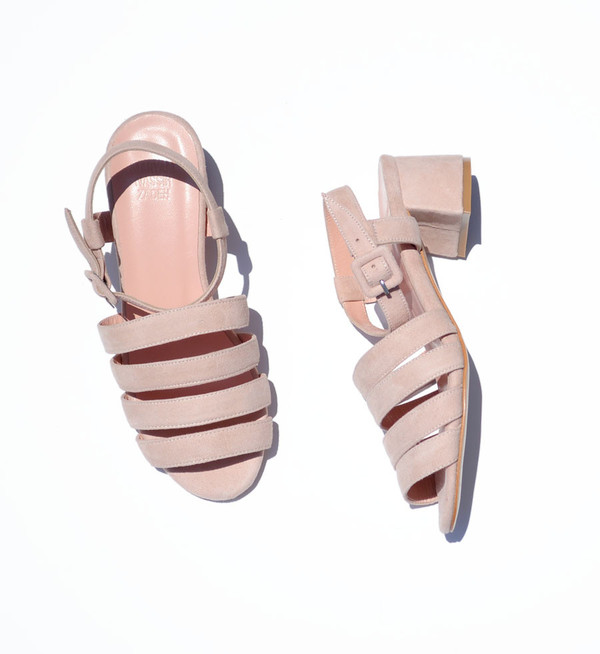 Maryam Nassir Zadeh Blush Suede Palma Low Sandal Maryam Nassir Zadeh Blush Suede Palma Low Sandal
