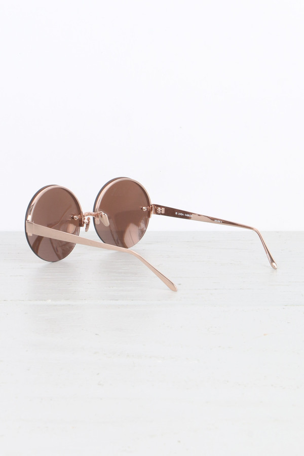 Linda Farrow Luxurious Round Sunglasses Linda Farrow Luxurious Round Sunglasses
