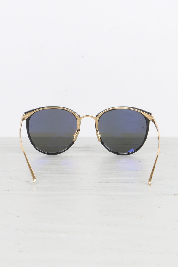 Linda Farrow Oversized Round Glasses in Black Linda Farrow Oversized Round Glasses in Black