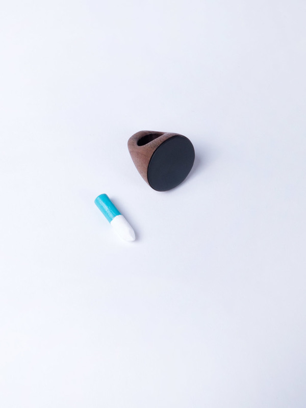 Paige Martin Woods Slate Disk Ring Paige Martin Woods Slate Disk Ring