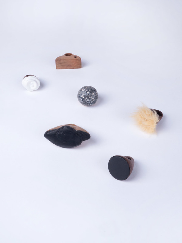 Paige Martin Woods Slate Disk Ring Paige Martin Woods Slate Disk Ring