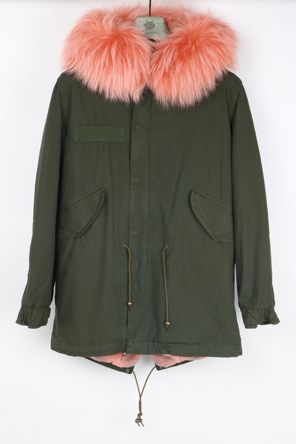 Mr & Mrs Italy Canvas Fur-Trimmed Parka Mr & Mrs Italy Canvas Fur-Trimmed Parka