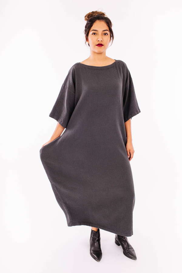 Black Crane Quilted Box Dress Black Crane Quilted Box Dress