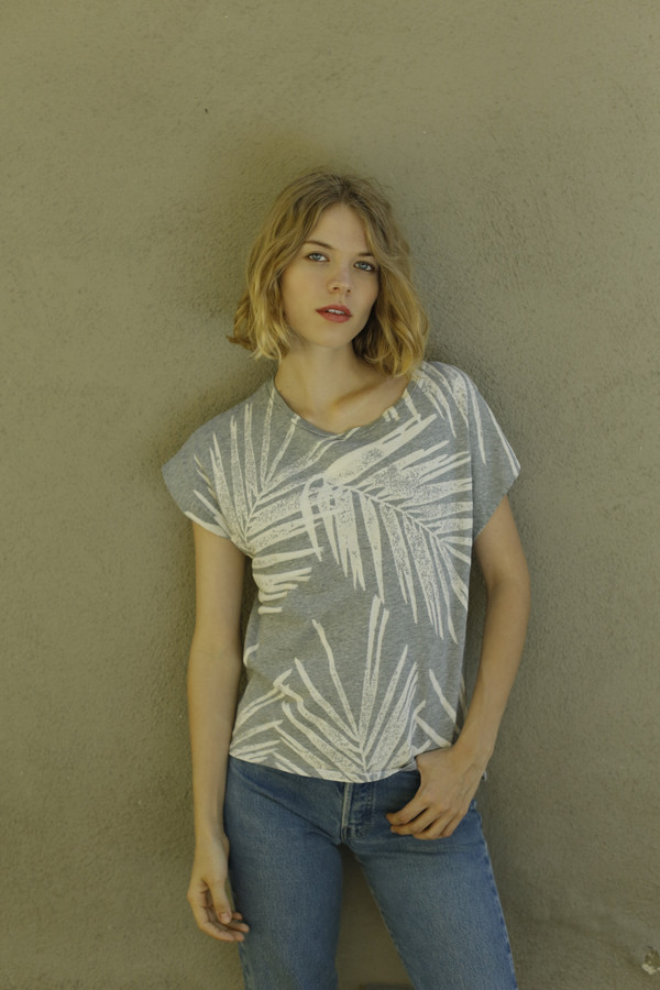 Calder Blake Anais Tee in Palm Print Calder Blake Anais Tee in Palm Print