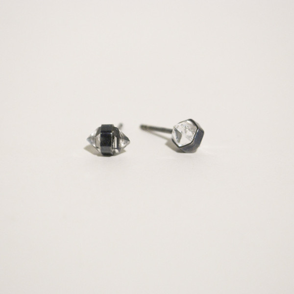 BLTN Herkimer Diamond Studs - Gold or Silver BLTN Herkimer Diamond Studs - Gold or Silver