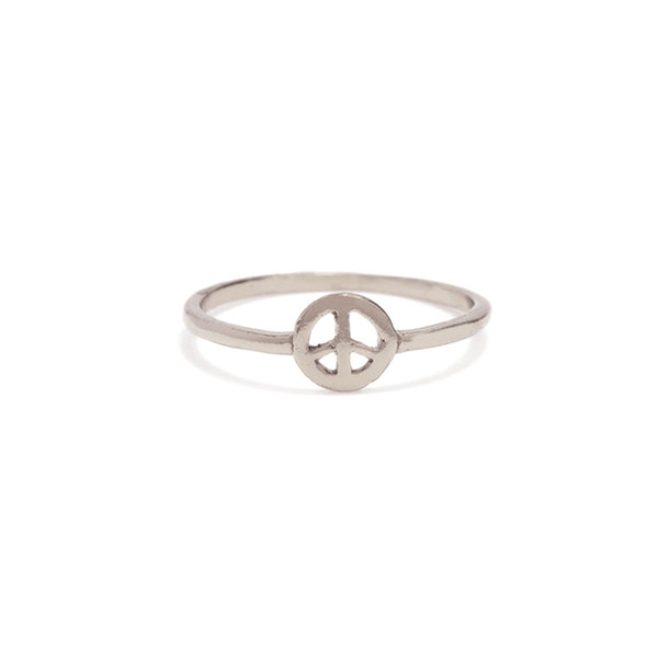 Bing Bang NYC Peace Ring - Yellow Gold or Silver Bing Bang NYC Peace Ring - Yellow Gold or Silver