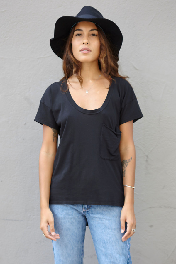 Bobi Scoop Neck T Shirt Bobi Scoop Neck T Shirt