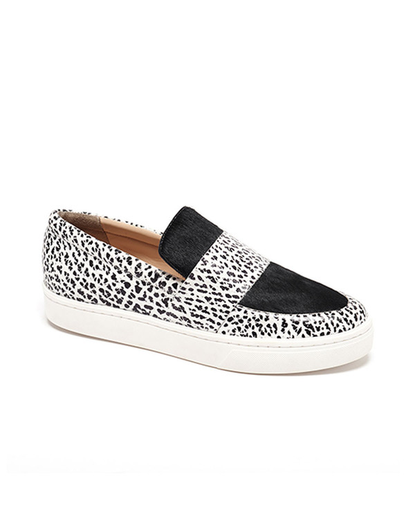 Loeffler Randall - Irini Buffalo Print Leather Slip-on Sneaker Loeffler Randall - Irini Buffalo Print Leather Slip-on Sneaker