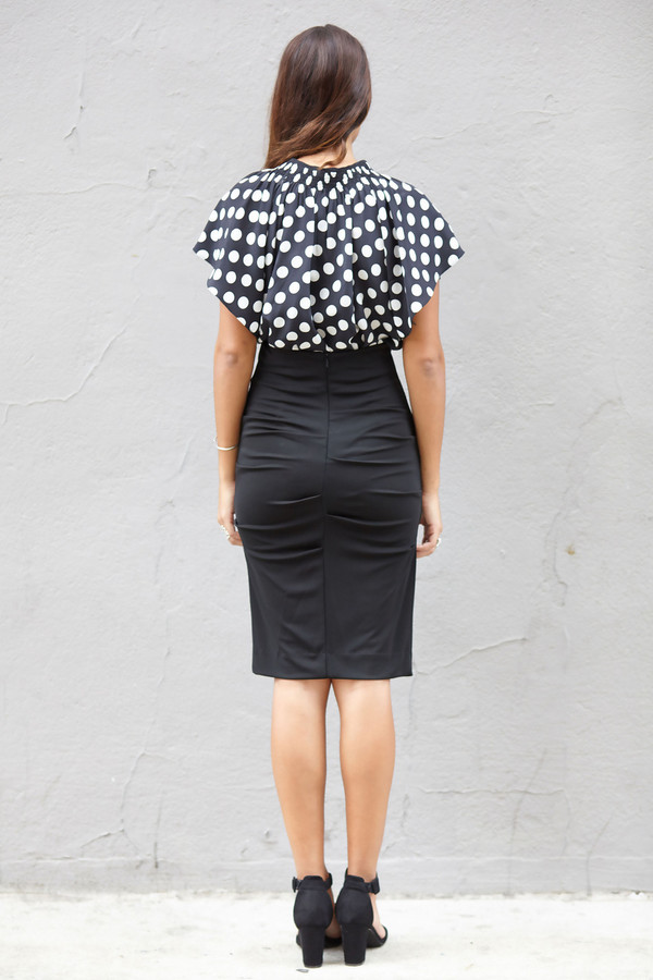 Nicole Miller Black Shirred Pencil Skirt Nicole Miller Black Shirred Pencil Skirt