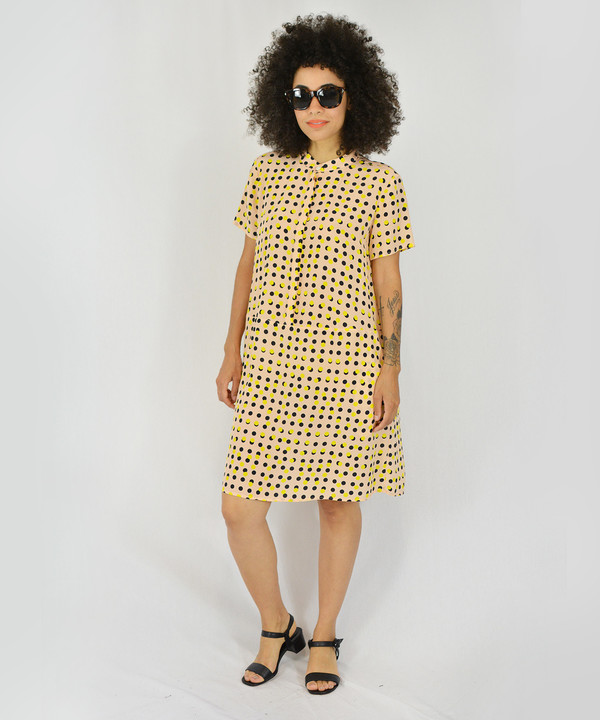Dusen Dusen Peach Double Dot Oversized Tee Dress Dusen Dusen Peach Double Dot Oversized Tee Dress