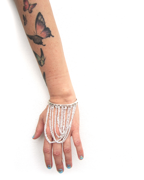 Arielle De Pinto Prestige Cuff in Silver Arielle De Pinto Prestige Cuff in Silver