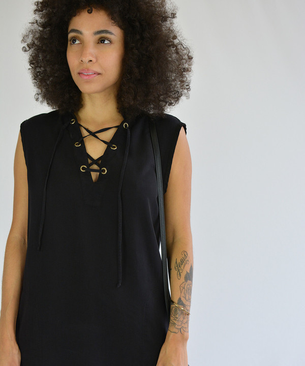 Lacausa Lace Up Dress Lacausa Lace Up Dress