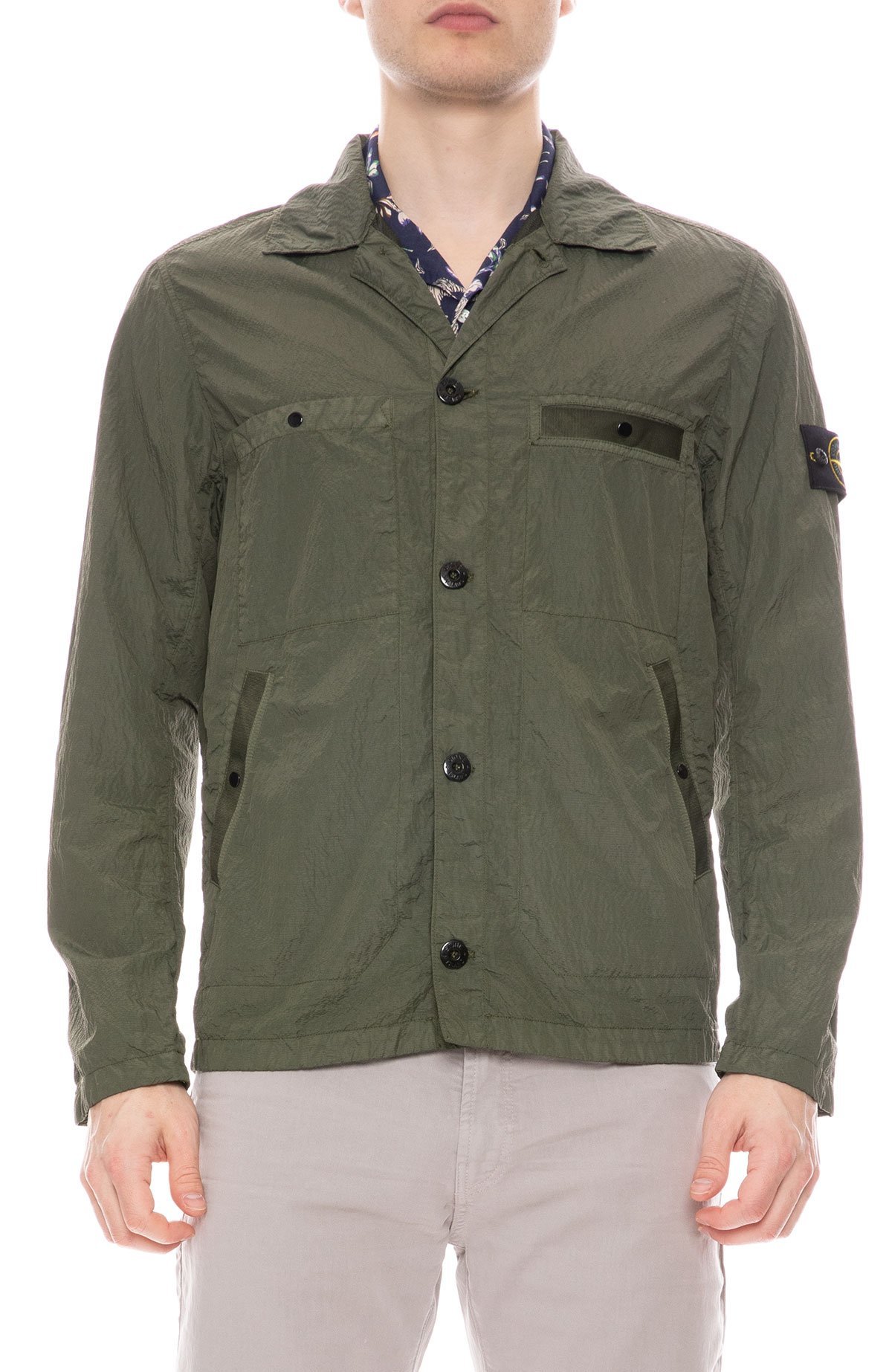 Stone Island Garment Dyed Seersucker 