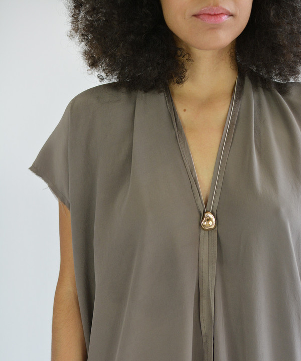 Miranda Bennett Olive Everyday Dress Miranda Bennett Olive Everyday Dress