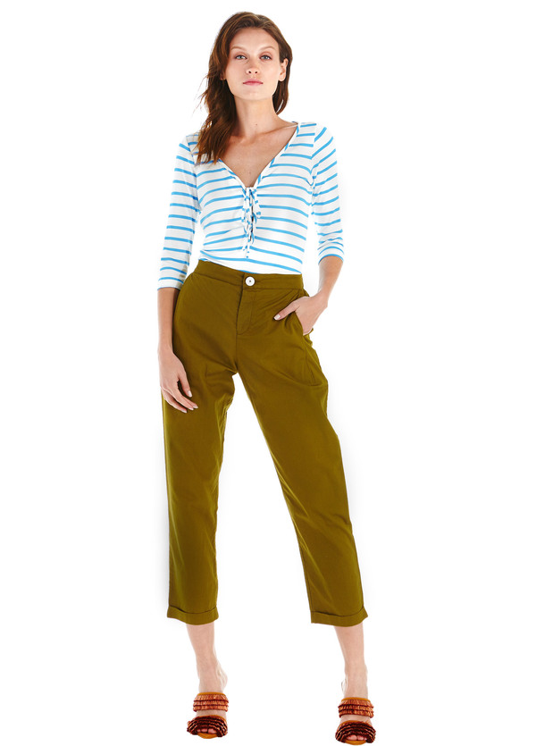 Amour Vert Bristol Lace Up Tee Amour Vert Bristol Lace Up Tee