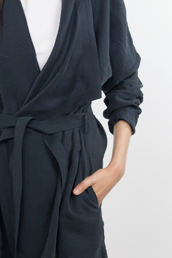 Just Female Molly Short Trench - Black Just Female Molly Short Trench - Black