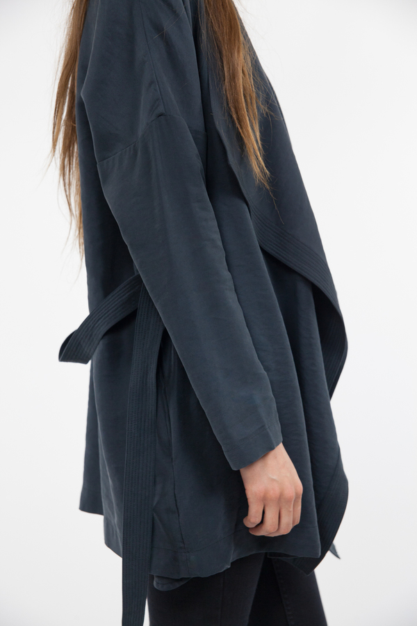 Just Female Molly Short Trench - Black Just Female Molly Short Trench - Black