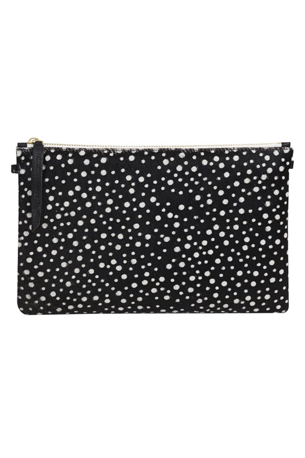 1951 Maison Francaise - Pochette Clutch Bag - Black Spot Print 1951 Maison Francaise - Pochette Clutch Bag - Black Spot Print