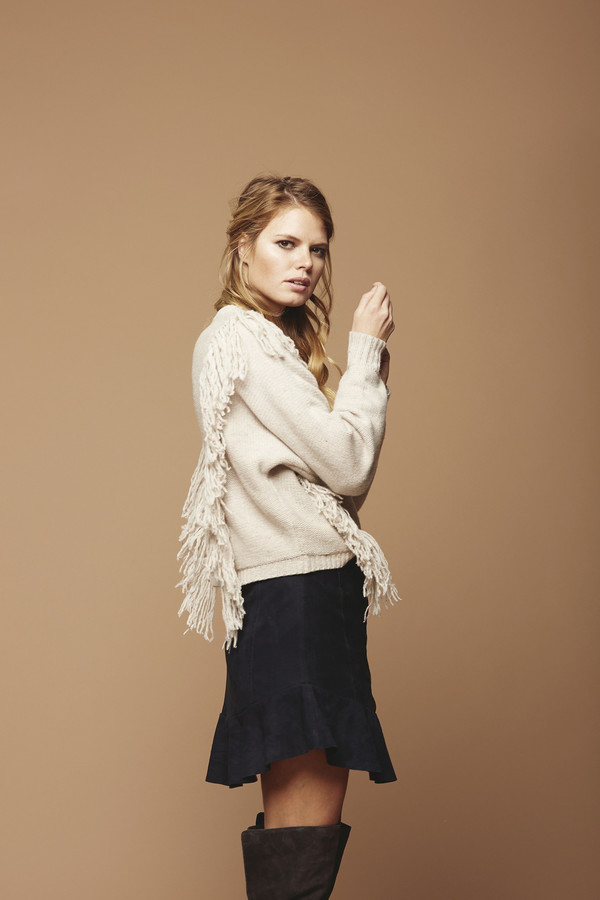 Cosette Clothing Perry Suede Ruffle Skirt Cosette Clothing Perry Suede Ruffle Skirt
