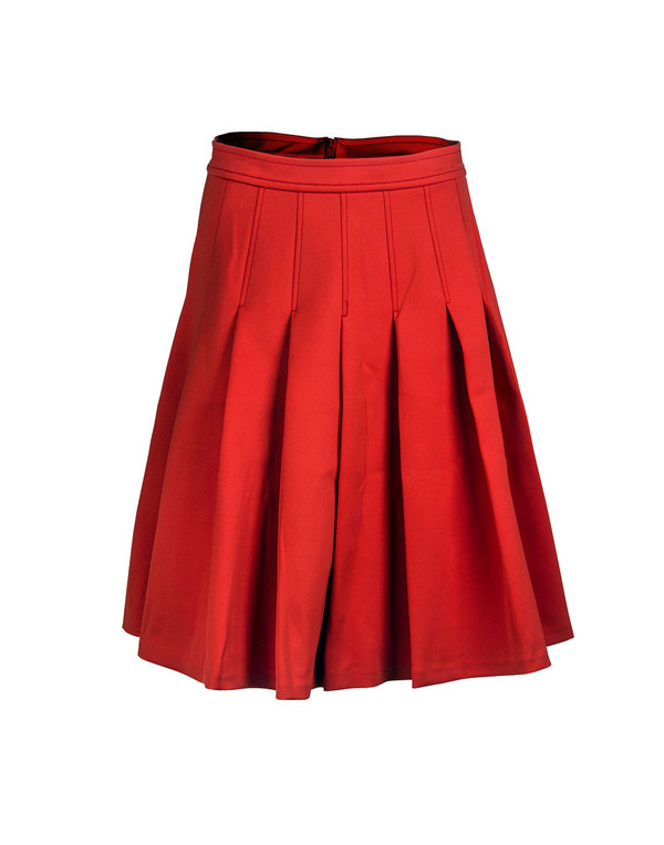 Tracy Reese - Short Red Pleat Skirt Tracy Reese - Short Red Pleat Skirt