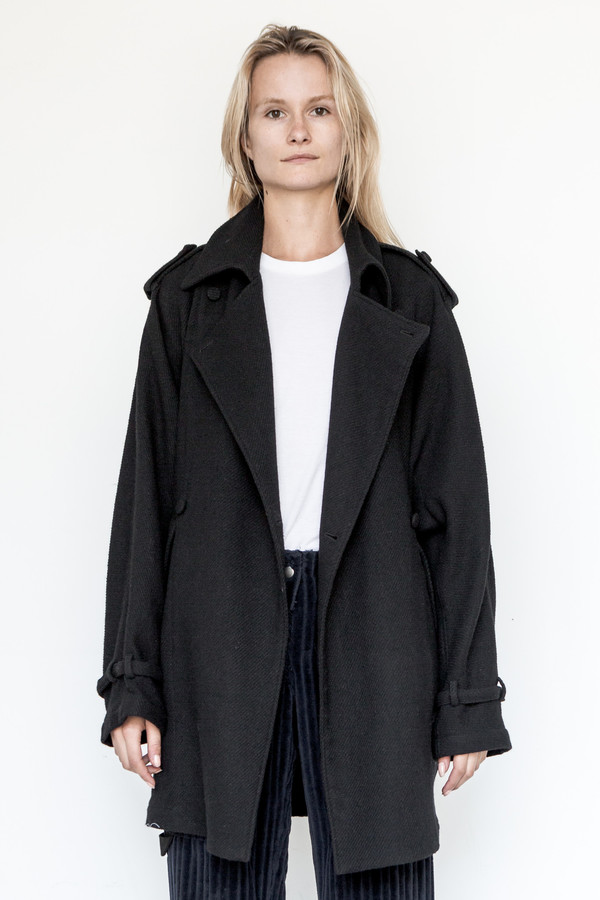 Assembly New York Wool/Linen Oslo Baggy Trench Assembly New York Wool/Linen Oslo Baggy Trench