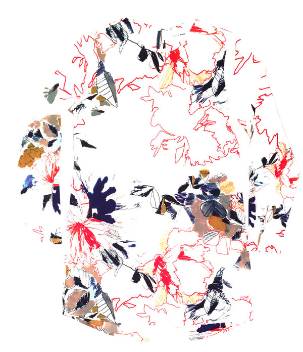 Native Youth Unfinished Floral Dress Native Youth Unfinished Floral Dress